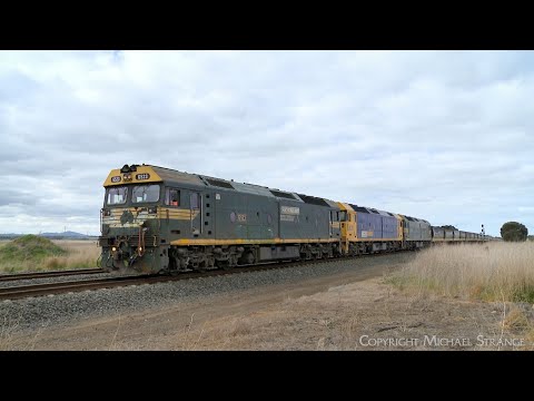 7733V Pacific National Grain Train Arrives At Gheringhap (7/8/2023) - PoathTV Australian Railways