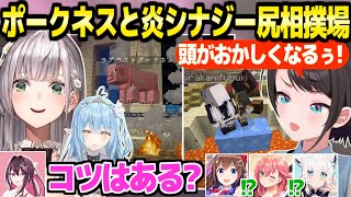 【ホロ鯖サマーパーク】ラプラス・ポークネスとシナジーのある尻相撲会場を建設するBIG3,訪れるホロメンと共に笑いっぱなしｗ【ホロライブ 切り抜き/大空スバル/白銀ノエル/雪花ラミィ/マイクラ】