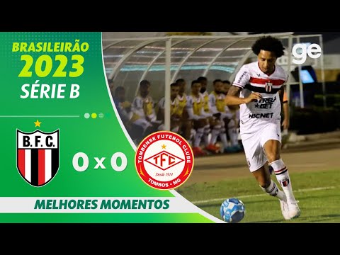 Gols e lances de Botafogo-SP x Tombense