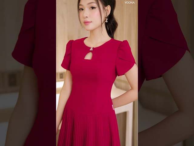 EHK10X356 - Đầm tuyết nhung