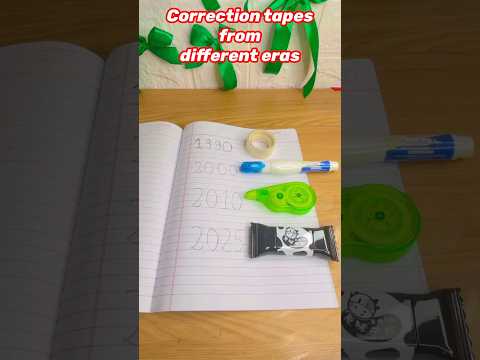 Correction Tapes From Different Eras !  #shortvideo  #stationery  #cute  #fruity