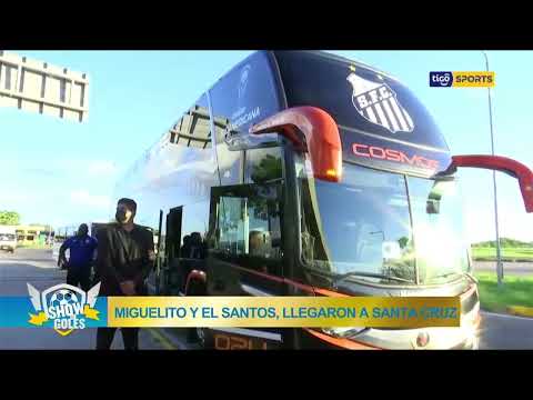 🚨Miguelito y el Santos, llegaron a Santa Cruz.