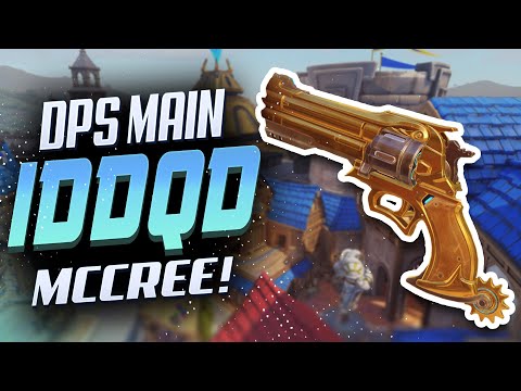IDDQD DPS MCCREE GAMEPLAY! [ OVERWATCH SEASON 23 TOP 500 ]
