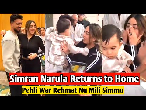 Simran narula india ayi wapis ❤️🌸 | Simran Narula welcome home full video 🌸❤️ #mrmrsnarula