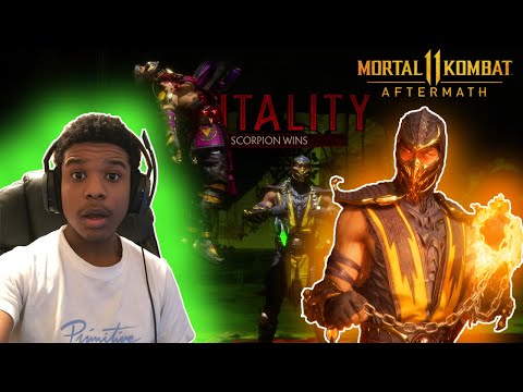 Scorpion makes Trash Talker RAGE QUIT! (mk11)