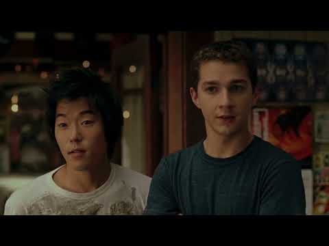 Disturbia trailer image of binoculars and night surveillance