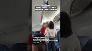 Viral Video Anggota DPRD Sumut Cekcok & Cekik Pramugari di Pesawat, Ngamuk Koper Ditaruh Belakang