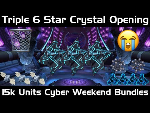 Triple 6 Star Crystal Opening | Cyber Weekend Unit Bundles | Marvel Contest of Champions