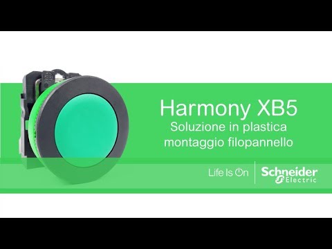 Come montare un pulsante in plastica Harmony XB5 filopannello