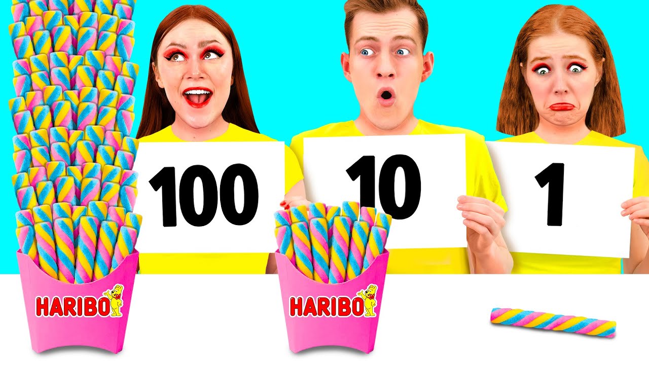100個重ねフードチャレンジ | 素晴らしい料理レシピ 4Teen Challenge