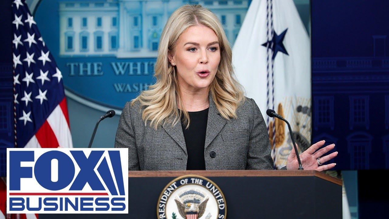 Karoline Leavitt holds White House press briefing