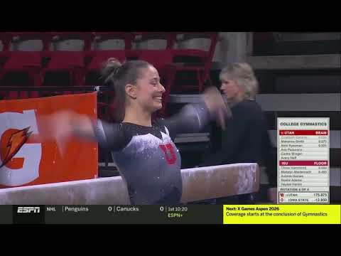 Utah's Ana Padurariu Posts a 9.950 on Beam vs. Iowa State | 2026 Big 12 Gymnastics