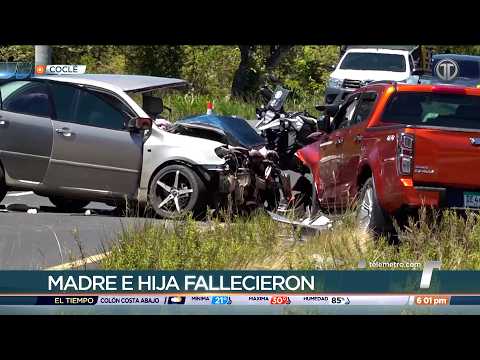 Madre e hija fallecieron en accidente de tránsito en Antón