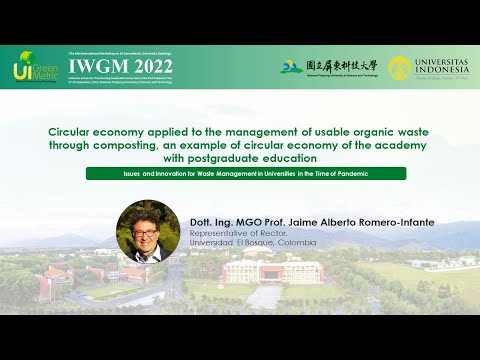 Dott. Ing. MGO Prof. Jaime Alberto Romero-Infante, Representative of Rector, Universidad El Bosque, Colombia