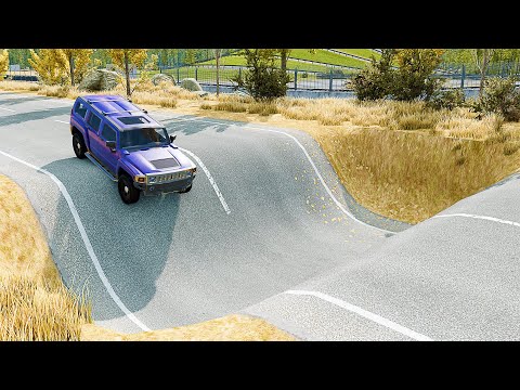 Mobil vs Potholes #16 - BeamNG Drive