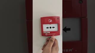 Resetting a Fire Alarm Manual Call Point Notifier system