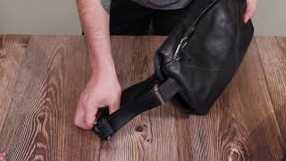 Сумка через плечо из натуральной кожи Grande Pelle 11649 черная