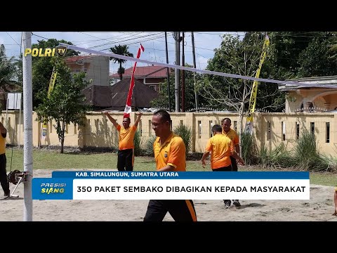 POLRES SIMALUNGUN GELAR BAKSOS DAN OLAHRAGA BERSAMA SAMBUT HARI BHAYANGKARA KE-79