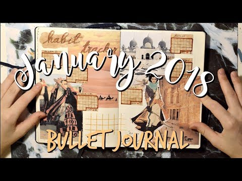January 2018 Bullet Journal Set Up