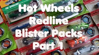 Hot Wheels Redline Blister Packs Part 1 - Video No.140 - August 18th, 2016