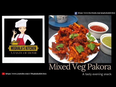 Mixed Veg Pakora/Mixed Vegetable Pakora /Vegetarian Starter Recipe/ Tea time snack Recipe