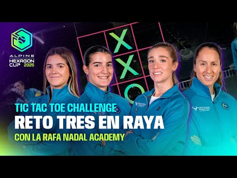 Tic-Tac-Toe Challenge 🎾🔥 with Rafa Nadal Academy | Ortega, Triay, Cánovas & Aguilar  #hexagoncup