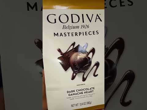 Ganache Heart Dark 🍫| GODIVA| Masterpieces| #satisfying Chocolate #shorts
