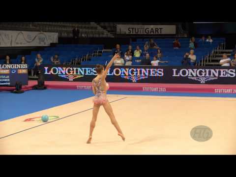 Laura BOZIC (CRO) 2015 Rhythmic Worlds Stuttgart - Qualifications Ball