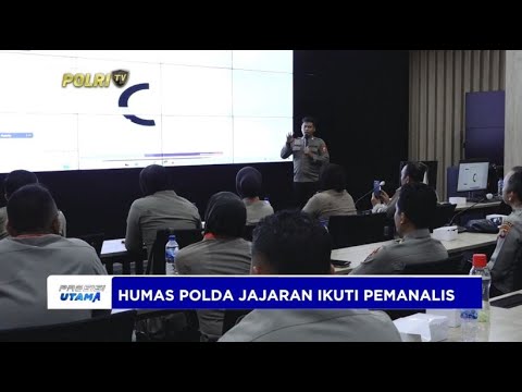 PULUHAN PERSONEL HUMAS POLDA JAJARAN MENGIKUTI PEMANALIS