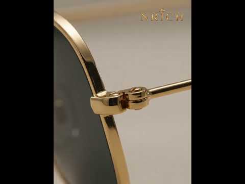 Aviator Gold Frame Black Lens product video
