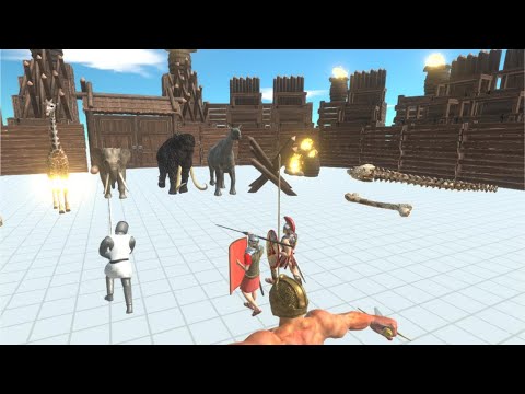 The Ultimate Test: Ancient Humans vs modern and prehistoric mammals.- Animal Revolt Battle Simulator