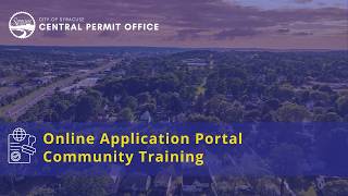 Online Application Portal Training Video
