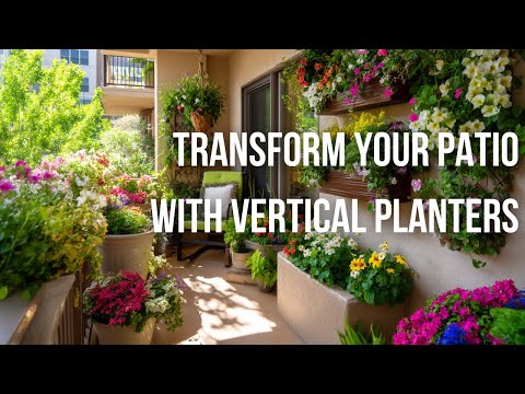 Transform Your Patio with Lush Planter Boxes Overflowing with Vertical Blooms and Greenery