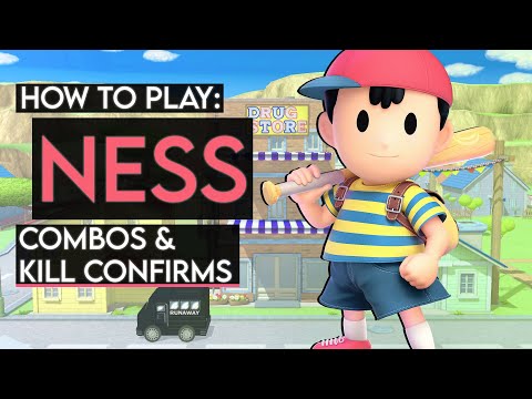 How To Play NESS: Basic Combos & Kill Confirms (Super Smash Bros. Ultimate)