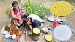 Village Tribe Family Breakfast — Eggs And Rice Flour