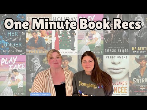 One Minute Book Recs- Thriller, Cowboy, Secret Baby, Taboo, Mafia, Holiday Romance, & new releases