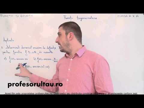 39   cls10   Functii si ecuatii   functii trigonometrice   aplicatii   partea 1 - profesorultau.ro