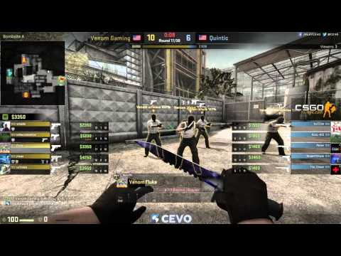 Venom Gaming vs. Quintic (CEVO-P Placement Tournament CS:GO Season 8) - Sabo & LATORR