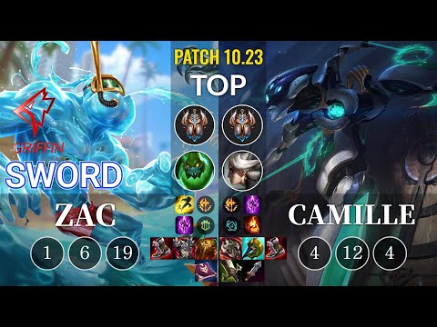 GRF Sword Zac vs Camille Top - KR Patch 10.23