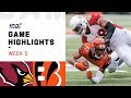 Cardinals vs. Bengals Week 5 Highlights | NFL 2019