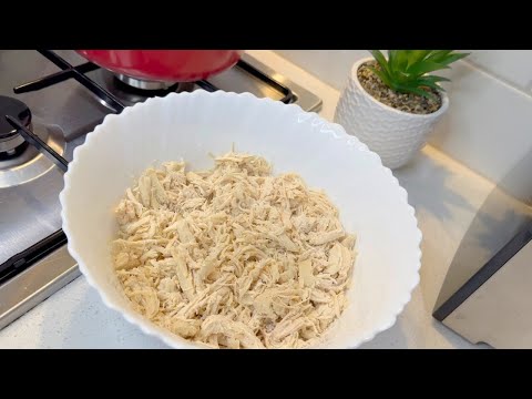 Shredded Chicken | Easy Stovetop Pulled Chicken