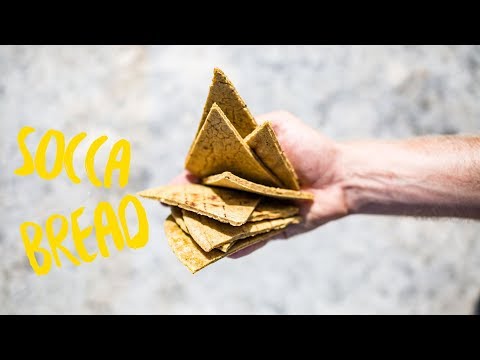 How To Make Healthy Socca French flat Bread (chickpea flour)