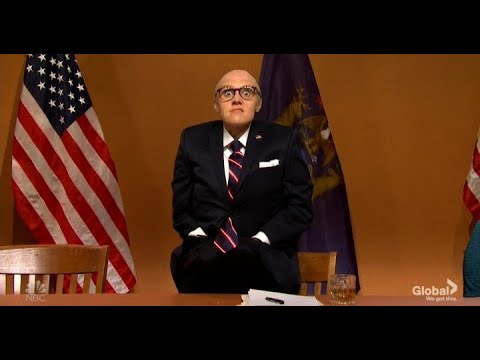 ✅  The skit spoofed this week's legislative hearings between the president's lawyers and Michigan's