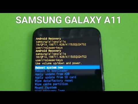 Samsung Galaxy a11 Hard reset and recovery mode