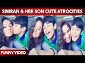 Actress Simran Her Son Ultimate Comedy At Home Funny Video Cute Mom Son