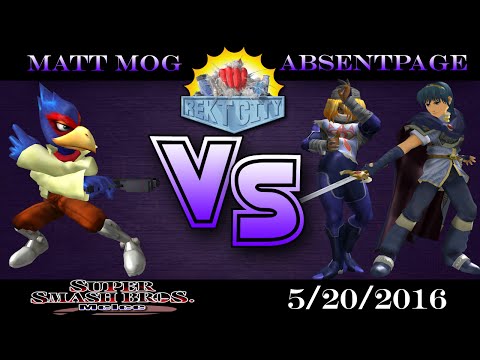 Rekt City Melee |Winner's Semi| Matt Mog(Falco) VS PNDA|AbsentPage(Marth)