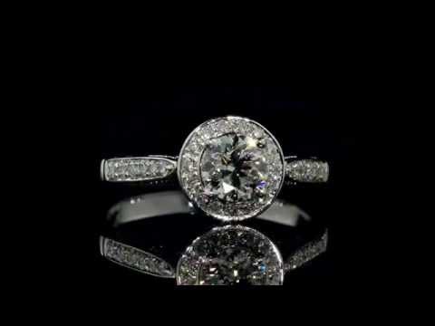 Diamond Engagement Ring 1.0 Carat  in 14K White and Rose Gold | MyJewelryBox