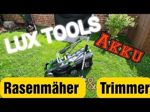 Lux Tools Akku Rasenmäher & Akku Rasentrimmer Review