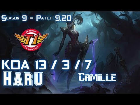 SKT T1 Haru CAMILLE vs LEE SIN Jungle - Patch 9.20 EUW Ranked