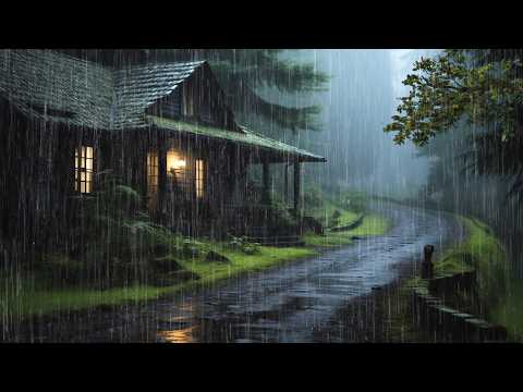 Sonido de Lluvia Relajante para Dormir en 3 Minutos - Lluvia y Truenos en Bosque, Relajante #181